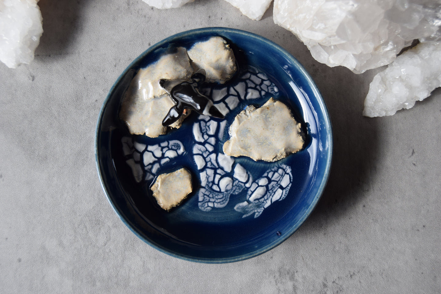 Gentoo Penguin Trinket Plate (dark)