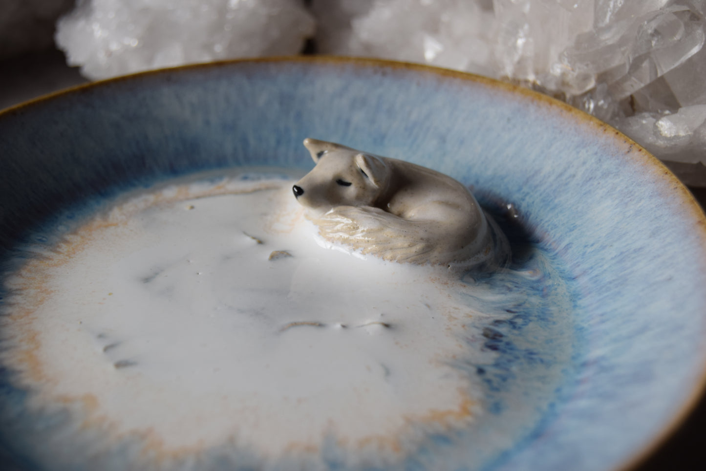 Arctic Fox Trinket Plate
