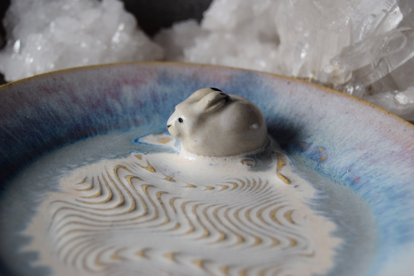Arctic Hare Trinket Plate