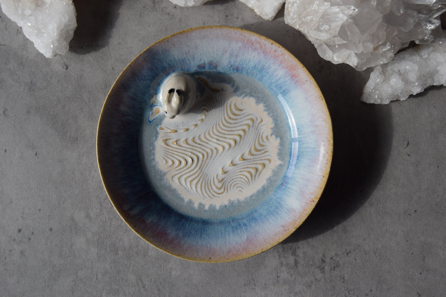 Arctic Hare Trinket Plate