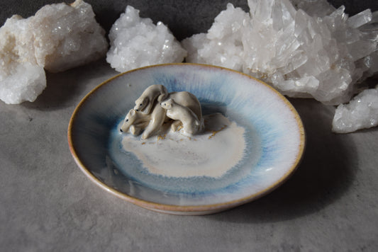 Polar Bears Trinket Plate