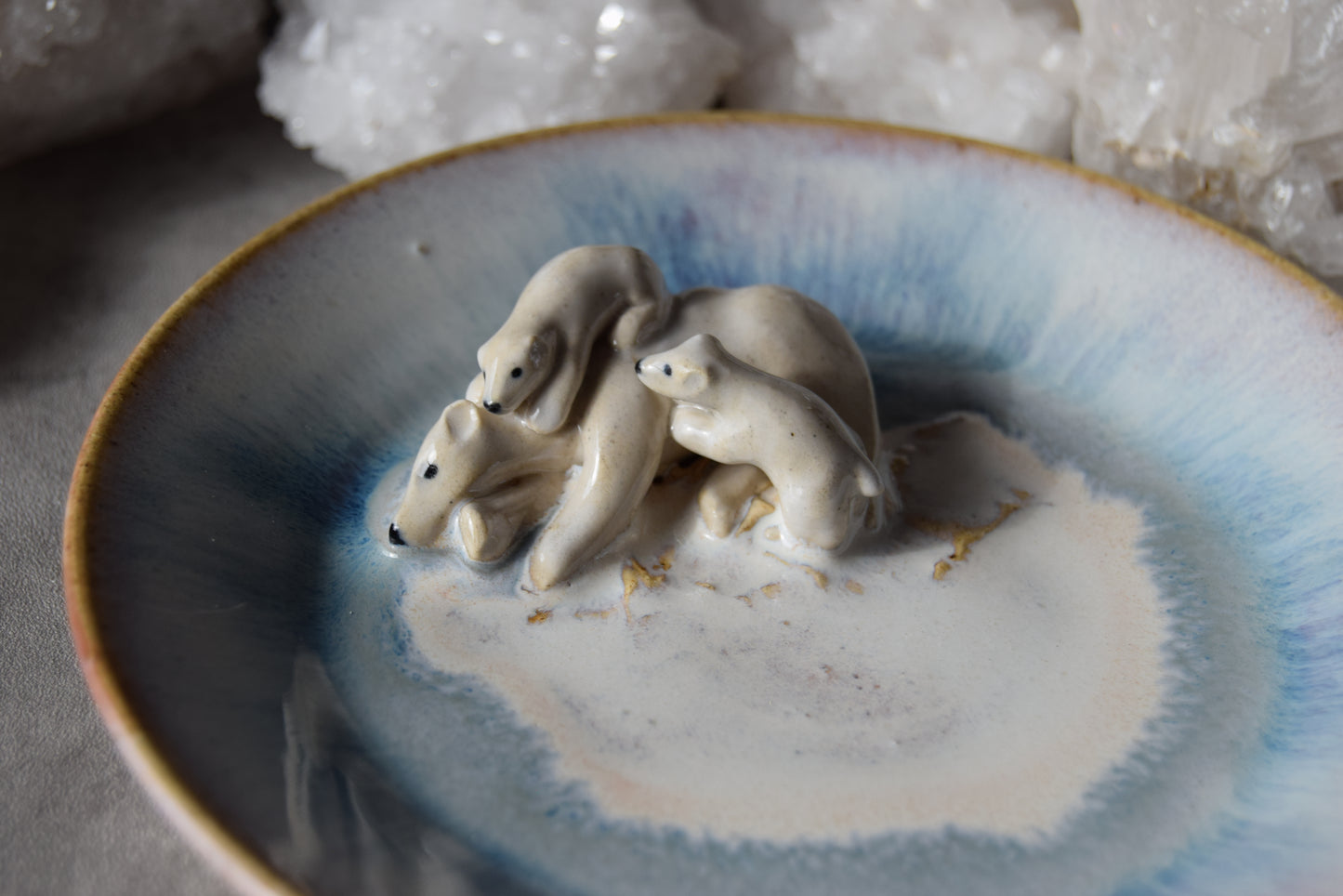 Polar Bears Trinket Plate