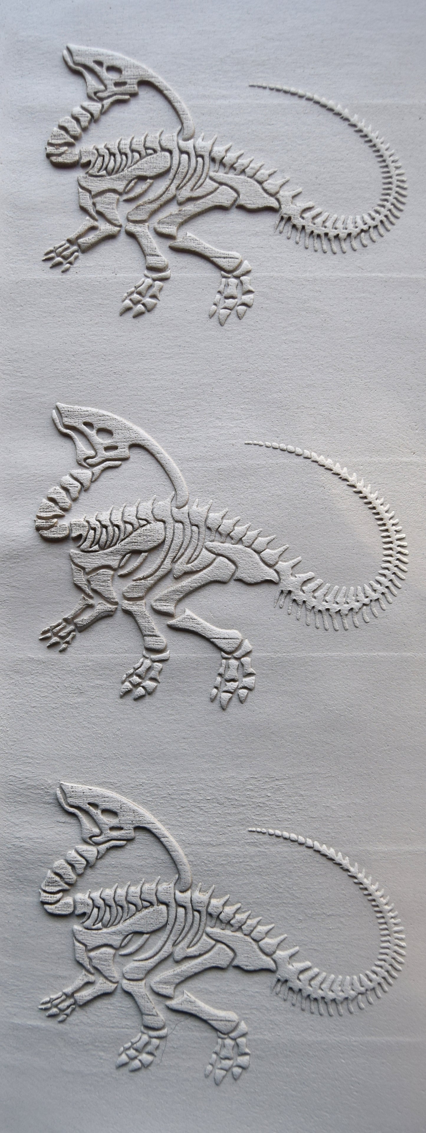 Z*Texture Roller- Parasaurolophus Fossil (twisted)