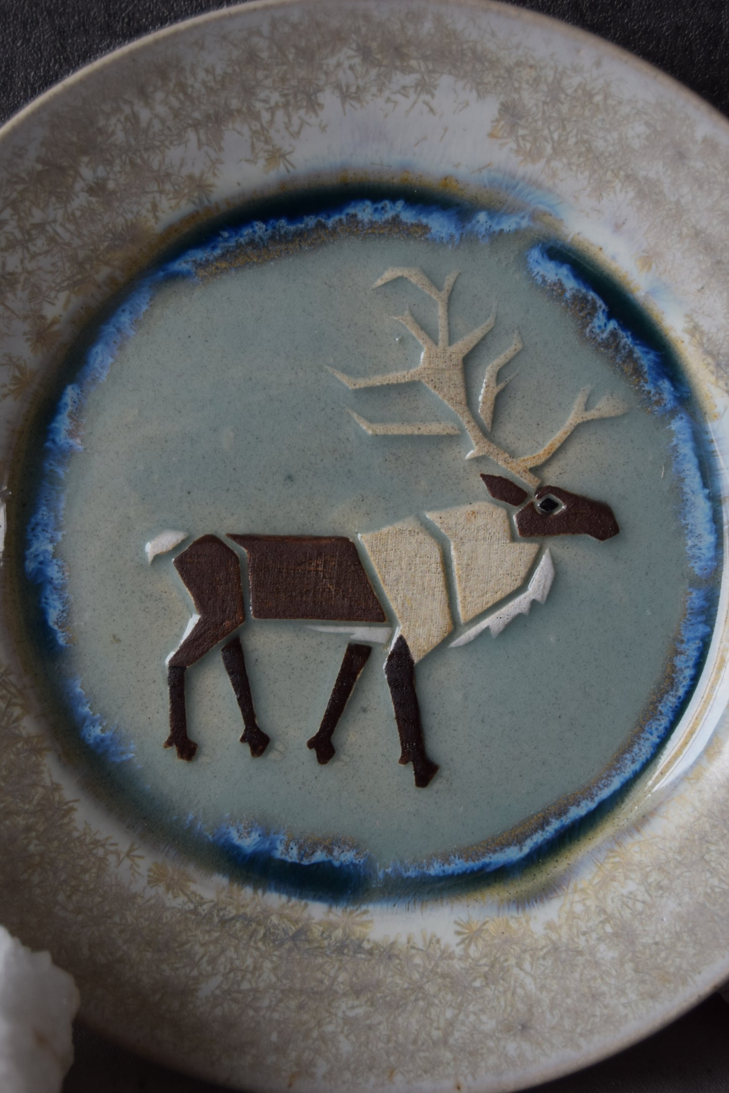 Reindeer Plate (white)