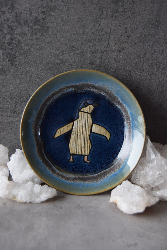 Blue Penguin Plate