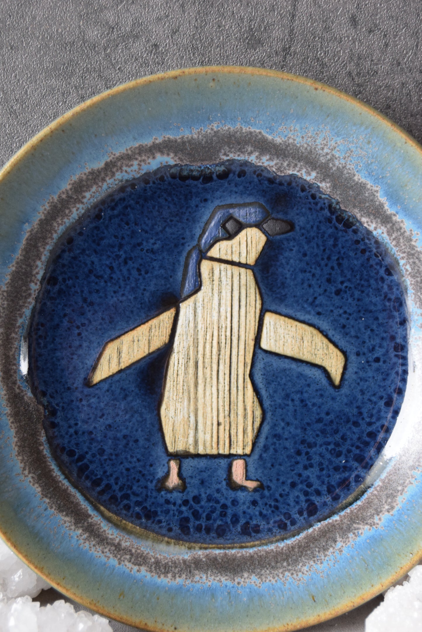 Blue Penguin Plate