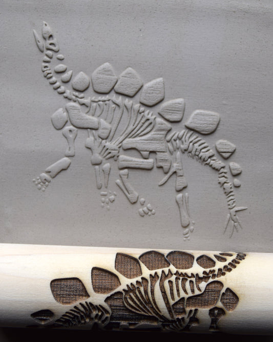 Z*Texture Roller- Stegosaurus Fossil (disarticulated)