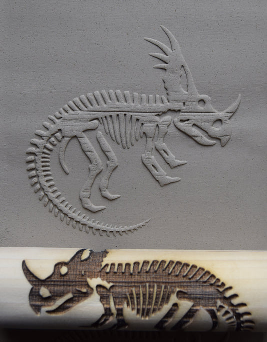 Z*Texture Roller- Styracosaurus Fossil