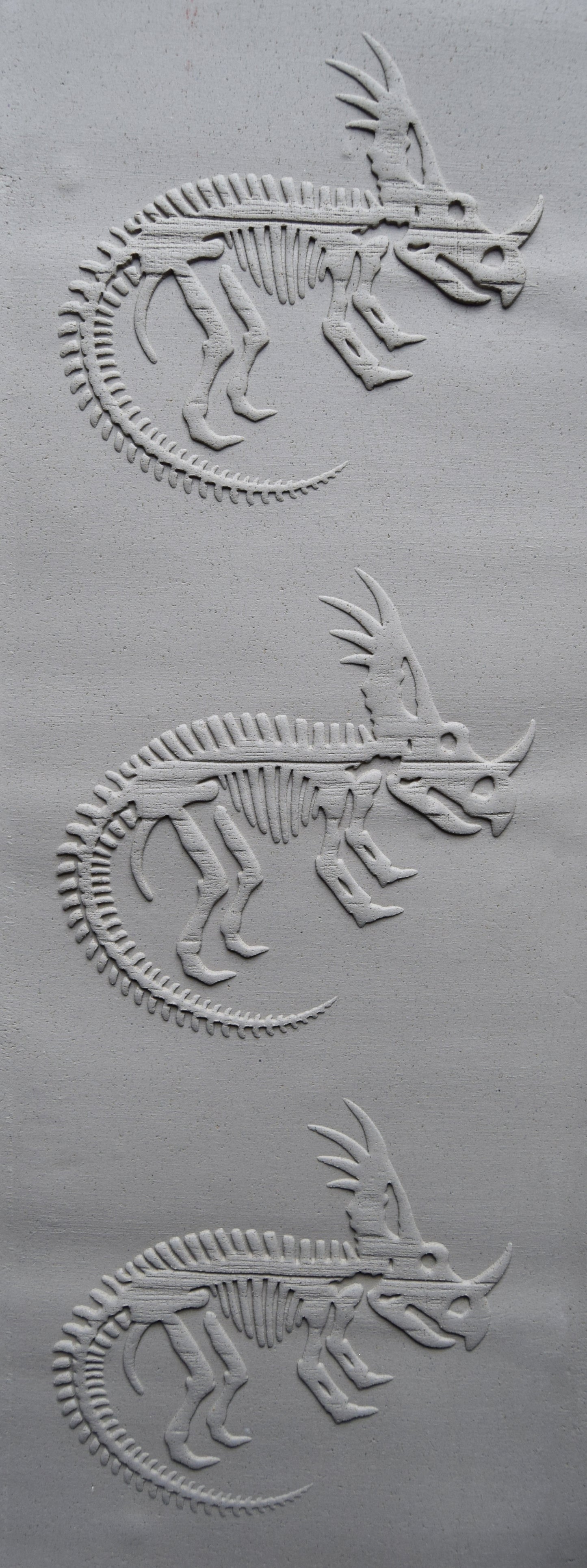 Z*Texture Roller- Styracosaurus Fossil
