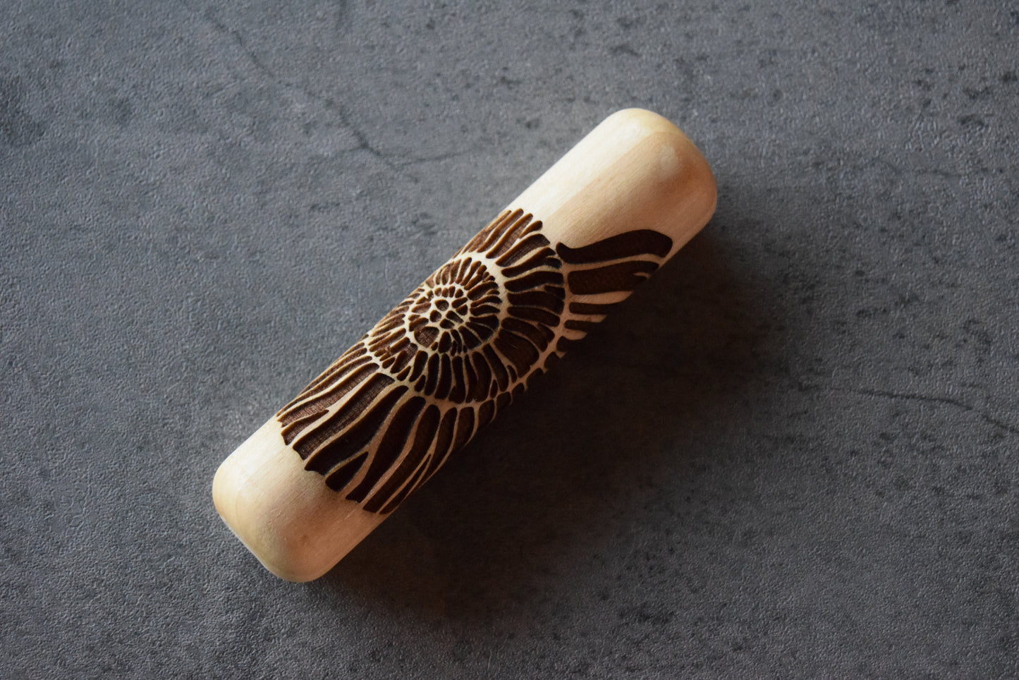 Z*Texture Roller- Ammonite (large) Fossil