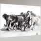 Annabel Schoen- Elephant Herd (Print)