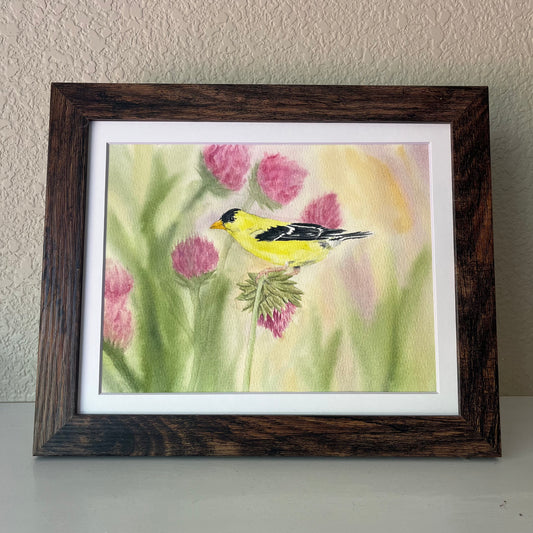 Jessica Schmidtbauer- Goldfinch Among Thistles