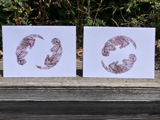 Gillian Ashenfelter- Playful Otter Card Set
