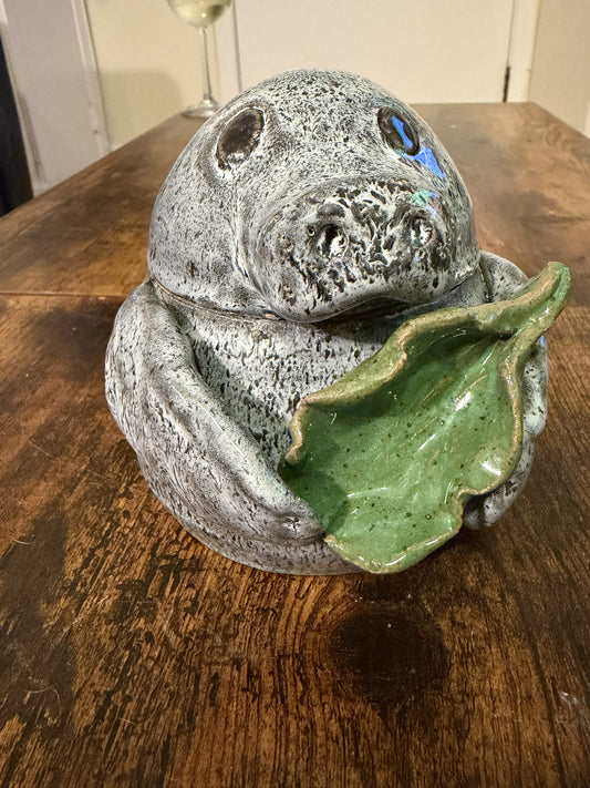 Hannah Nations- Manatee Jar with Lettuce Scoop