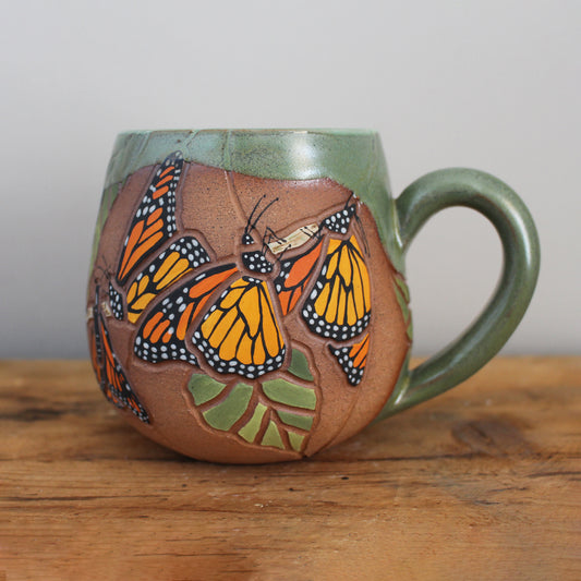 Wilding Ceramics- Monarch Migration Mug