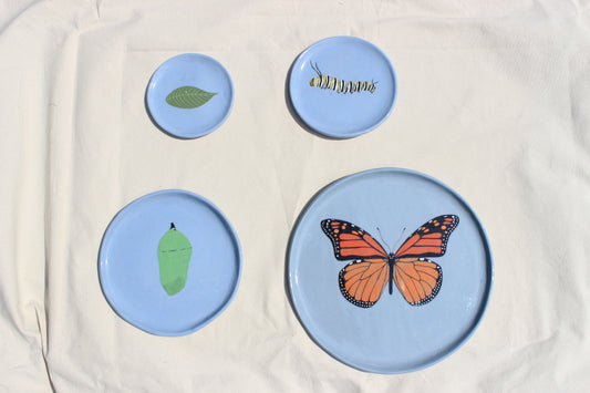 Brooke Welch- Monarch Butterfly Plates