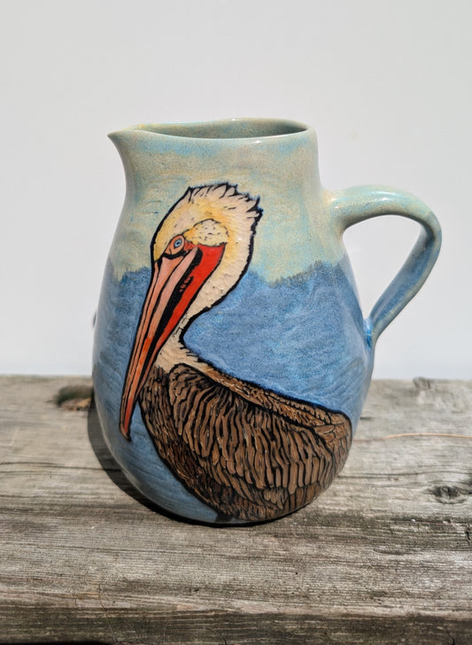 Melissa Rohrs- Brown Pelican small pitcher