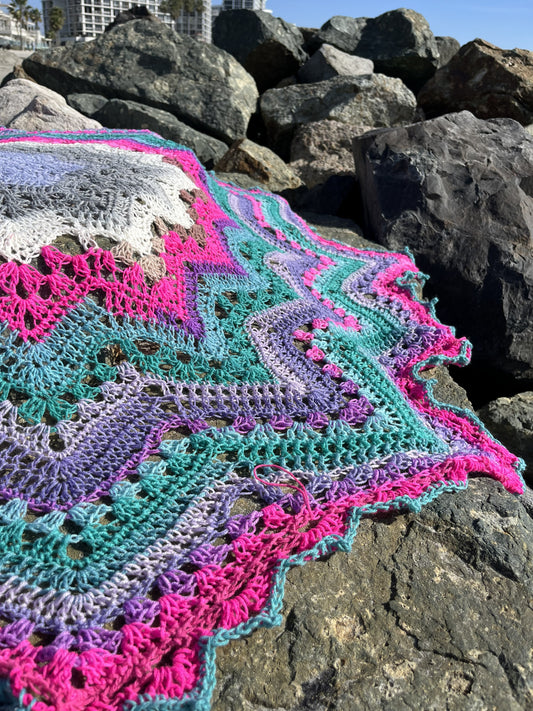 AJ Courtney- Sunflower Sea Star Blanket