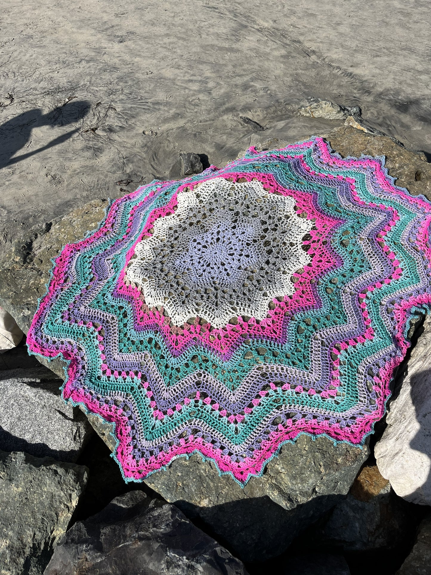 AJ Courtney- Sunflower Sea Star Blanket