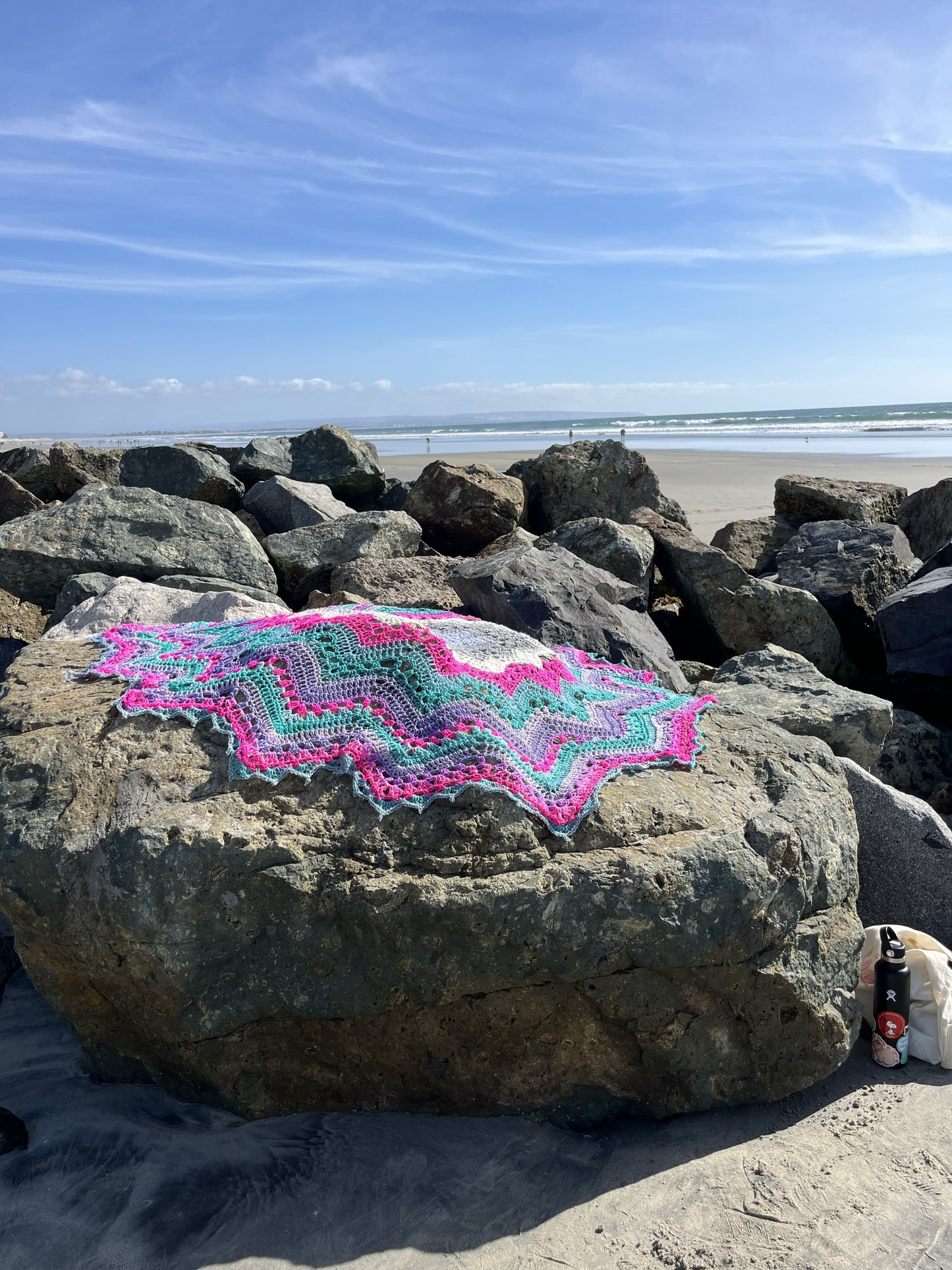 AJ Courtney- Sunflower Sea Star Blanket