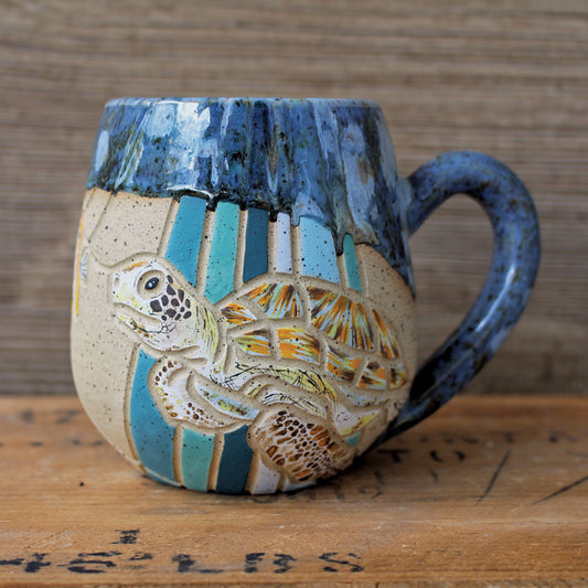 Wilding Ceramics- Hawksbill Sea Turtle Mug