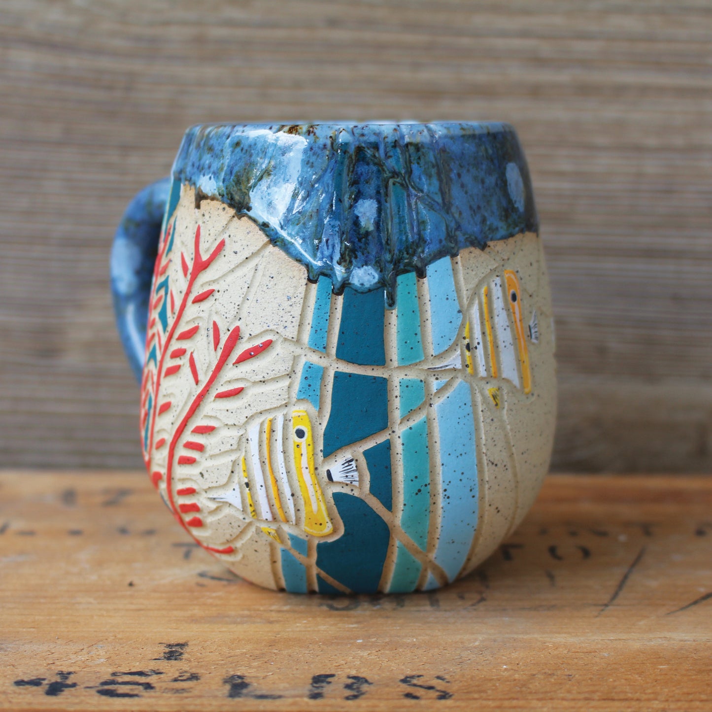 Wilding Ceramics- Hawksbill Sea Turtle Mug