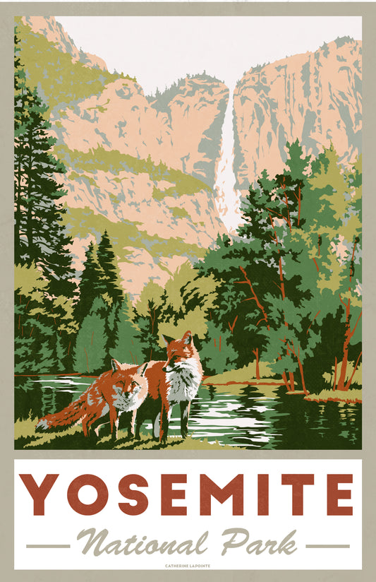 Catherine LaPointe-Vollmer- Yosemite Travel Poster (print)