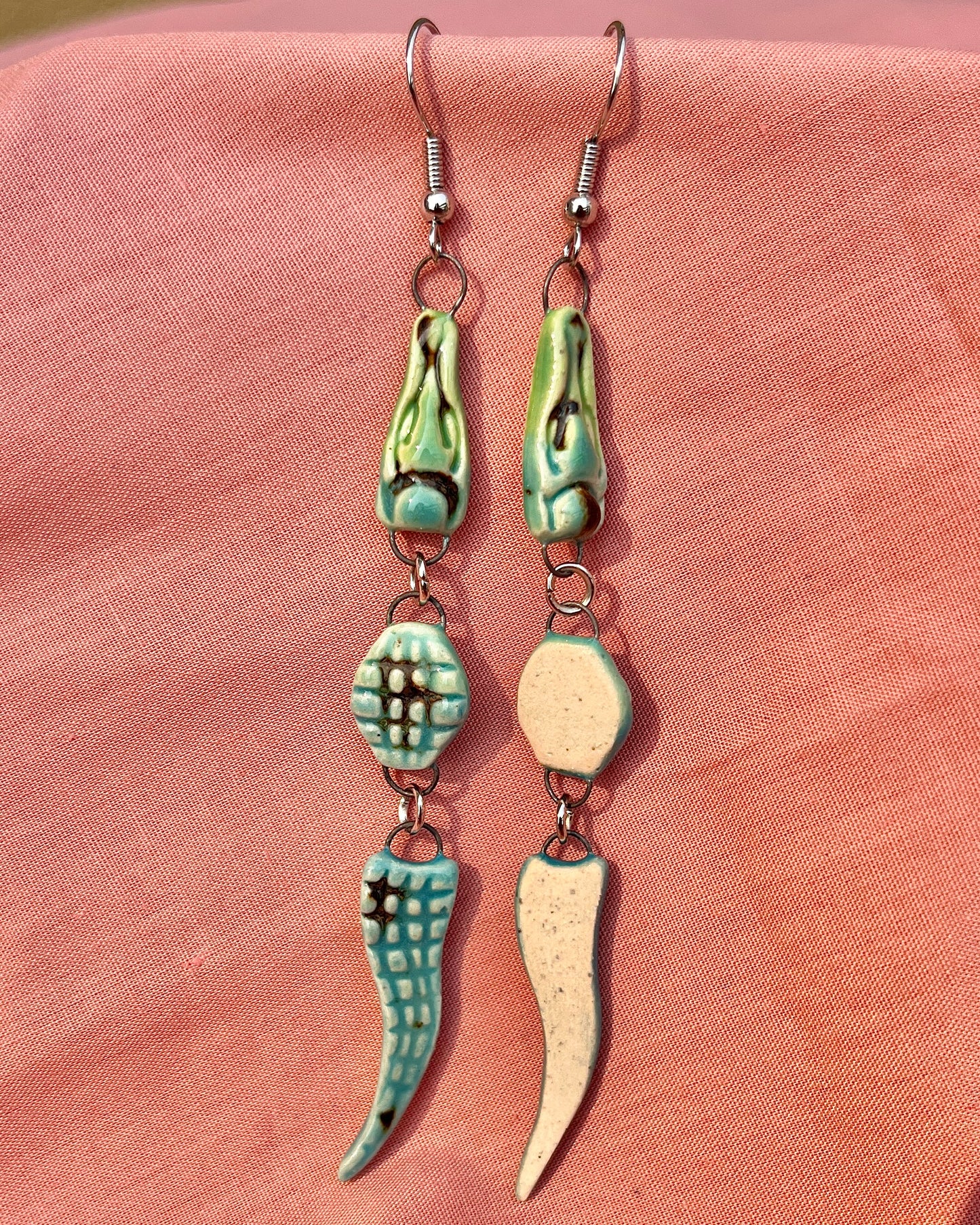 Tess O'Malley- American Alligator Earrings