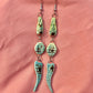 Tess O'Malley- American Alligator Earrings