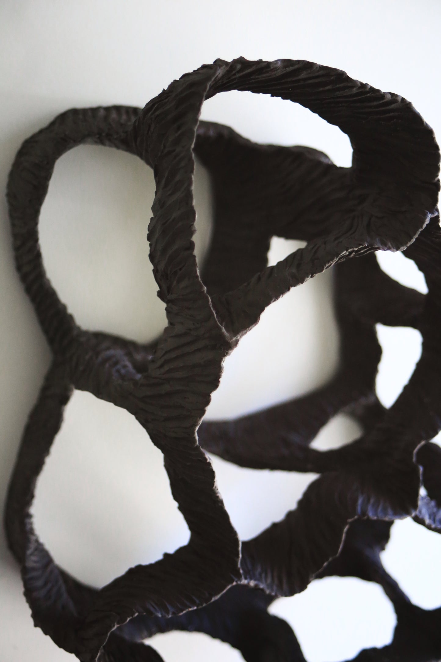Dreaming Shell- Black Nest / Wall-mounted Ceramic Sculpture