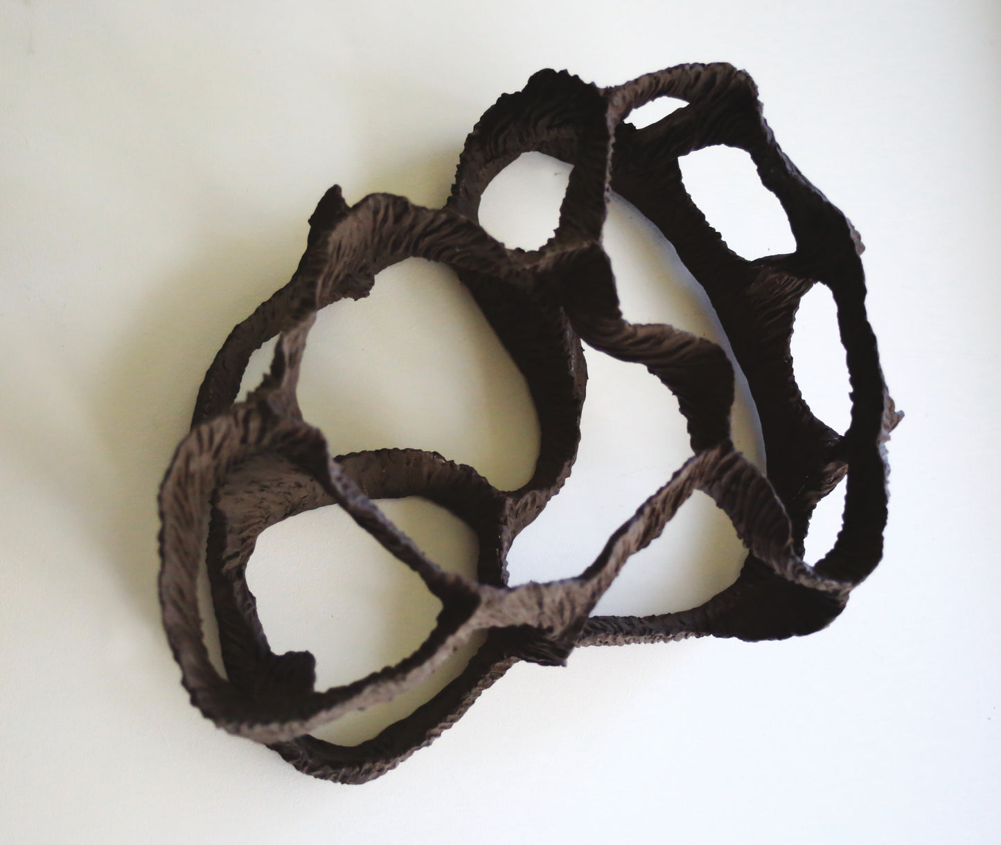 Dreaming Shell- Black Nest / Wall-mounted Ceramic Sculpture