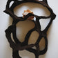 Dreaming Shell- Black Nest / Wall-mounted Ceramic Sculpture