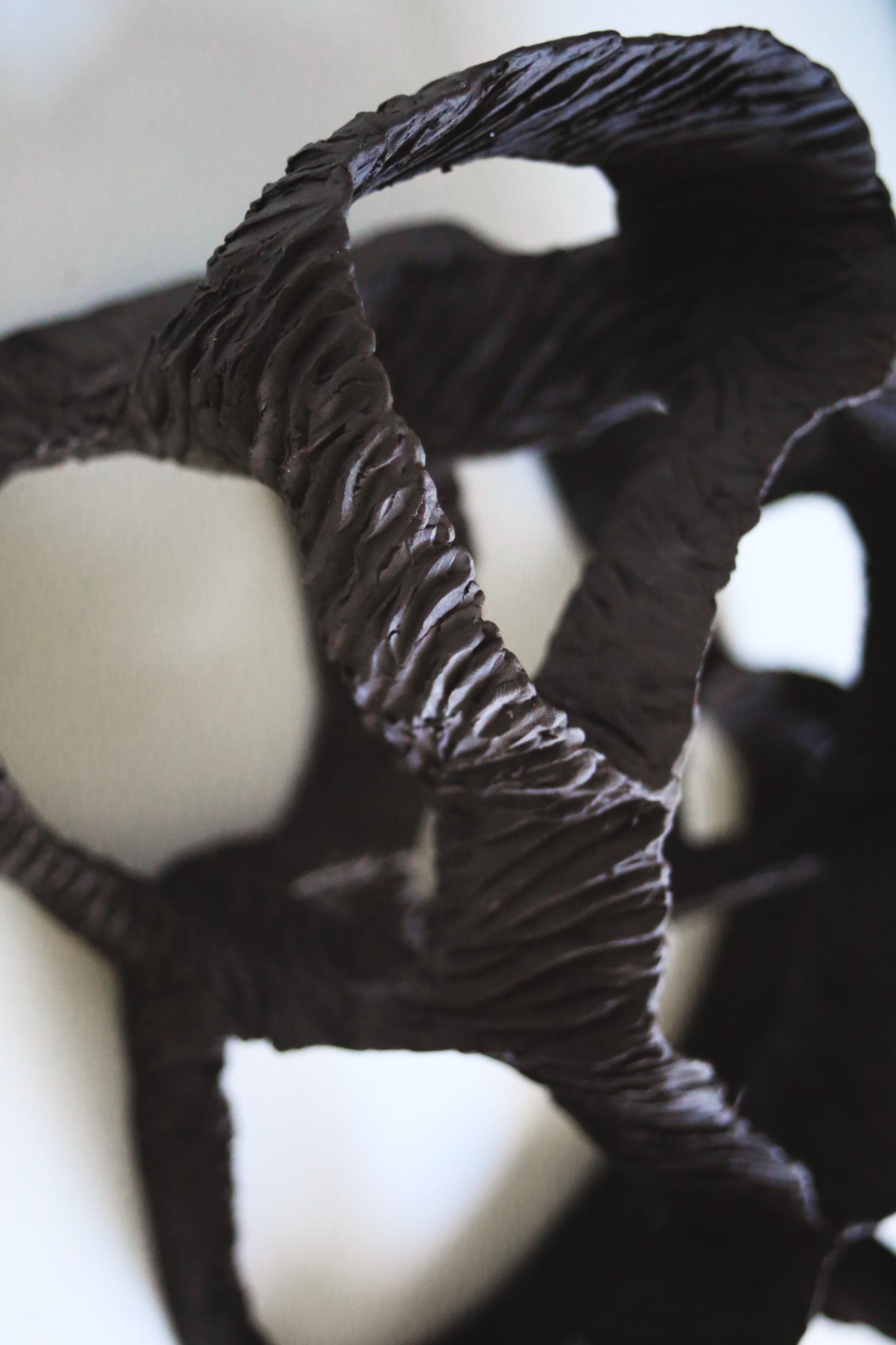 Dreaming Shell- Black Nest / Wall-mounted Ceramic Sculpture