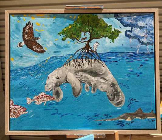 Amanda Craig- Florida Manatee with her Calf