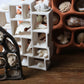 Dreaming Shell- The View / Black Clay Ceramic Curiosity Cabinet